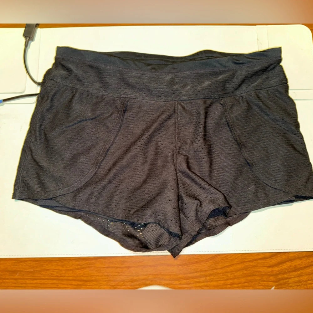 Athleta Mesh Black Shorts